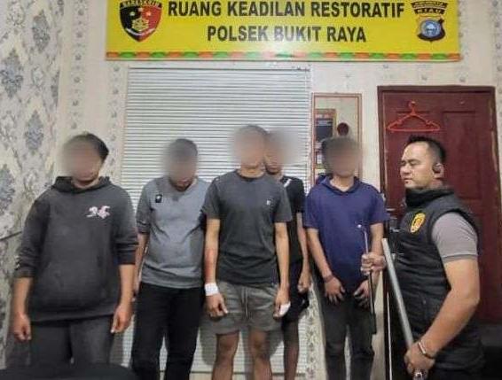 Polisi Cegah Aksi Tawuran Dua Kelompok Remaja di Pekanbaru